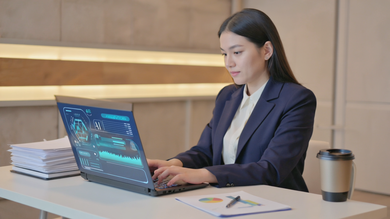 Team collaborating efficiently with AI tools helping with scheduling and emails