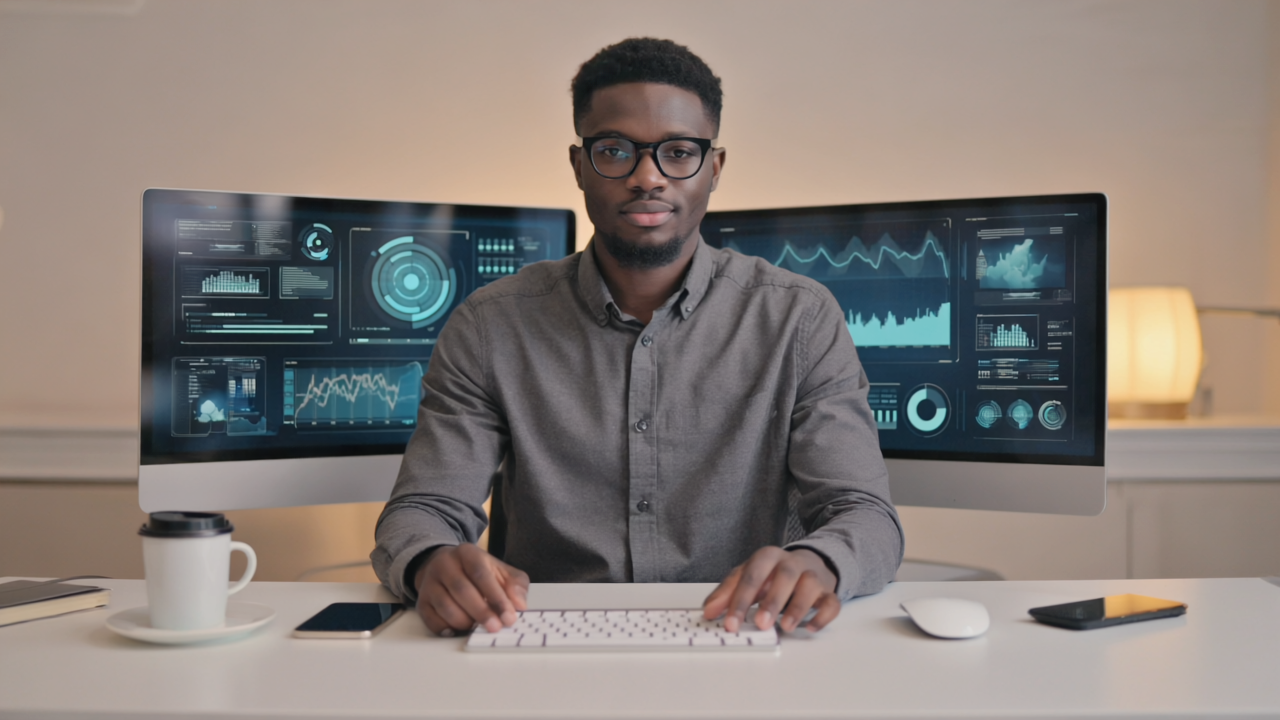 IT support team working together with cutting-edge tech tools