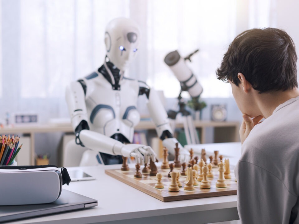 Machine Learning and Automation helps a boy to play chess