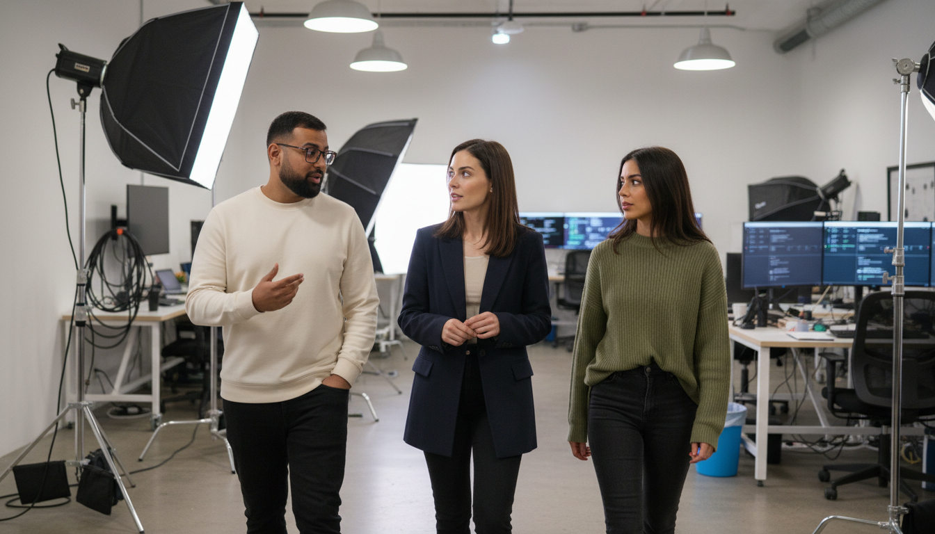 Models showcasing Asian fashion outfits styled for TikTok video content