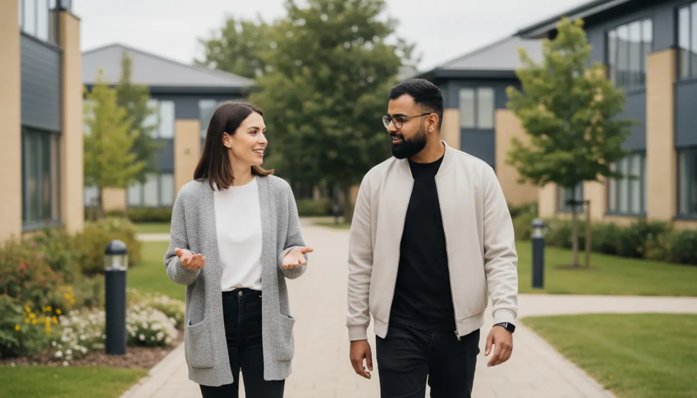 Illustration showing artificial intelligence supporting everyday business tasks and decision making in the UK