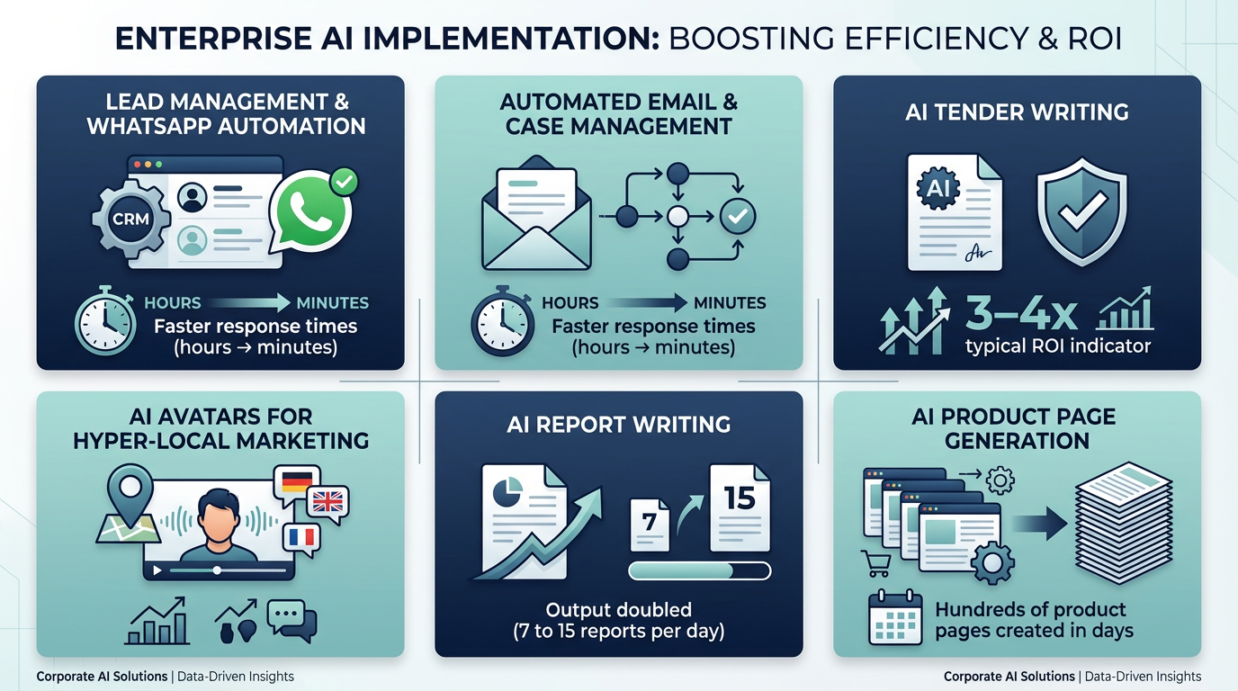 Business meeting with AI system