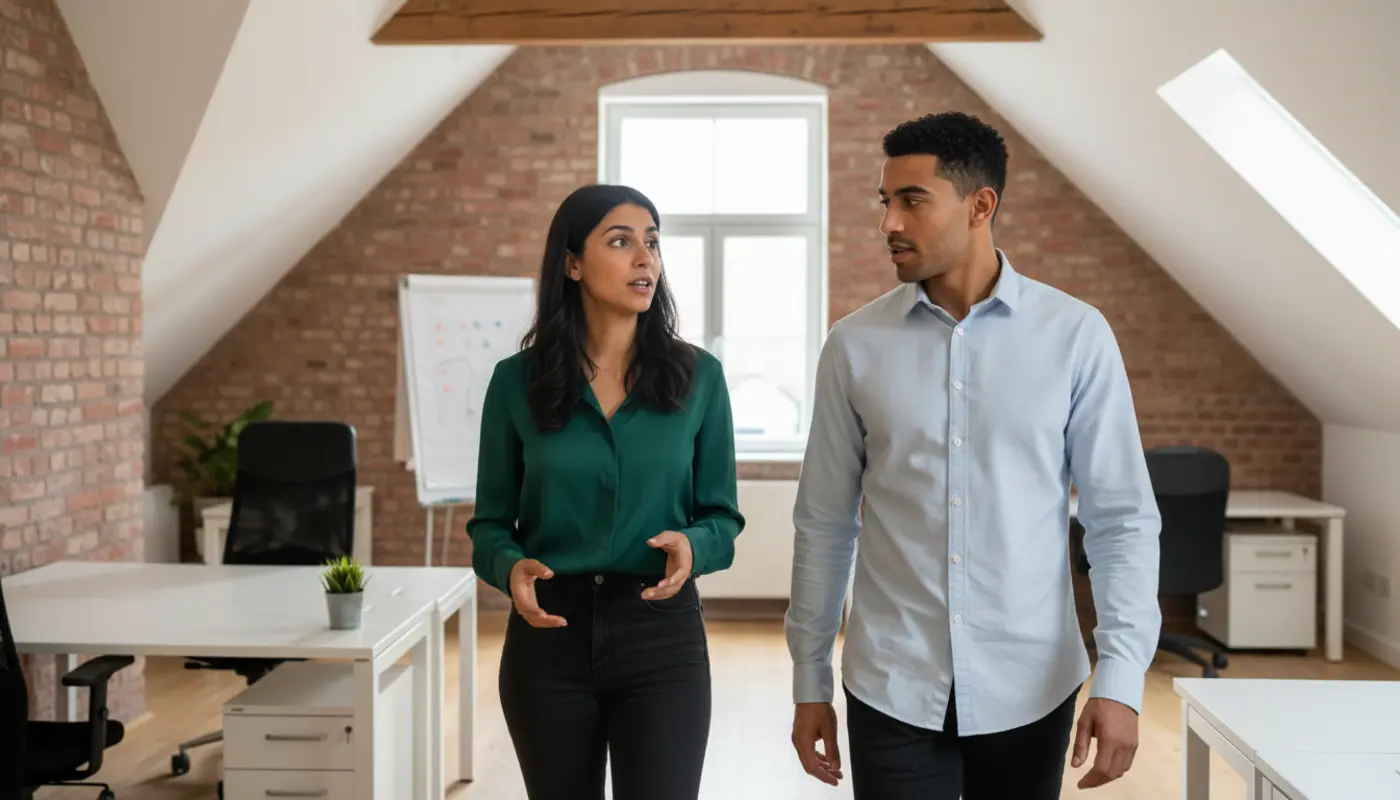 AI SEO dashboard showing keyword clusters and site health metrics on a laptop screen