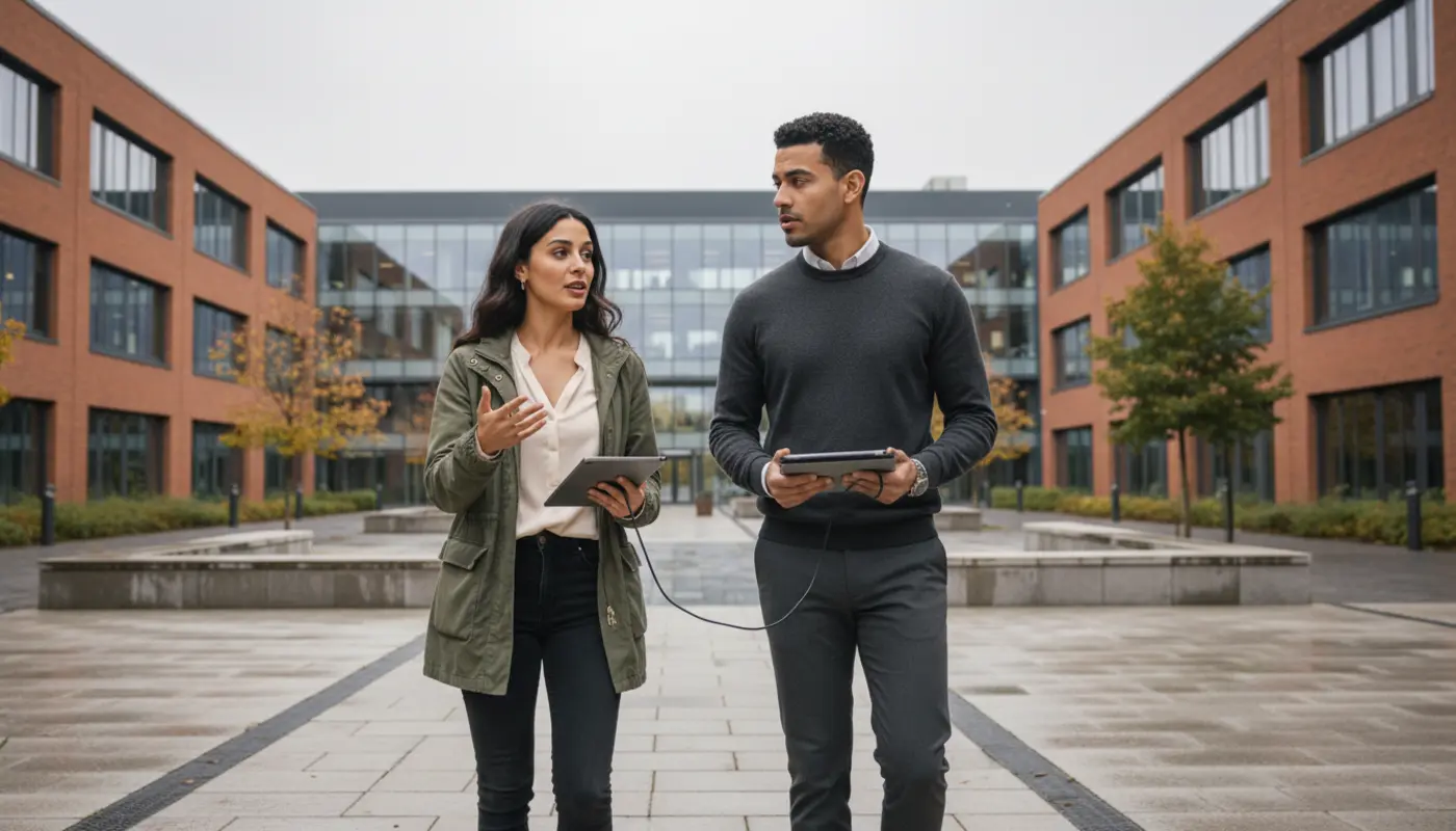 IT engineer reviewing remote team network performance across multiple UK locations