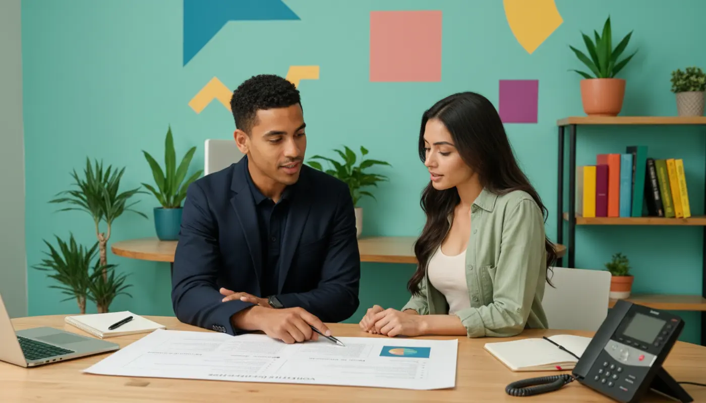 Business team reviewing PSTN migration plan