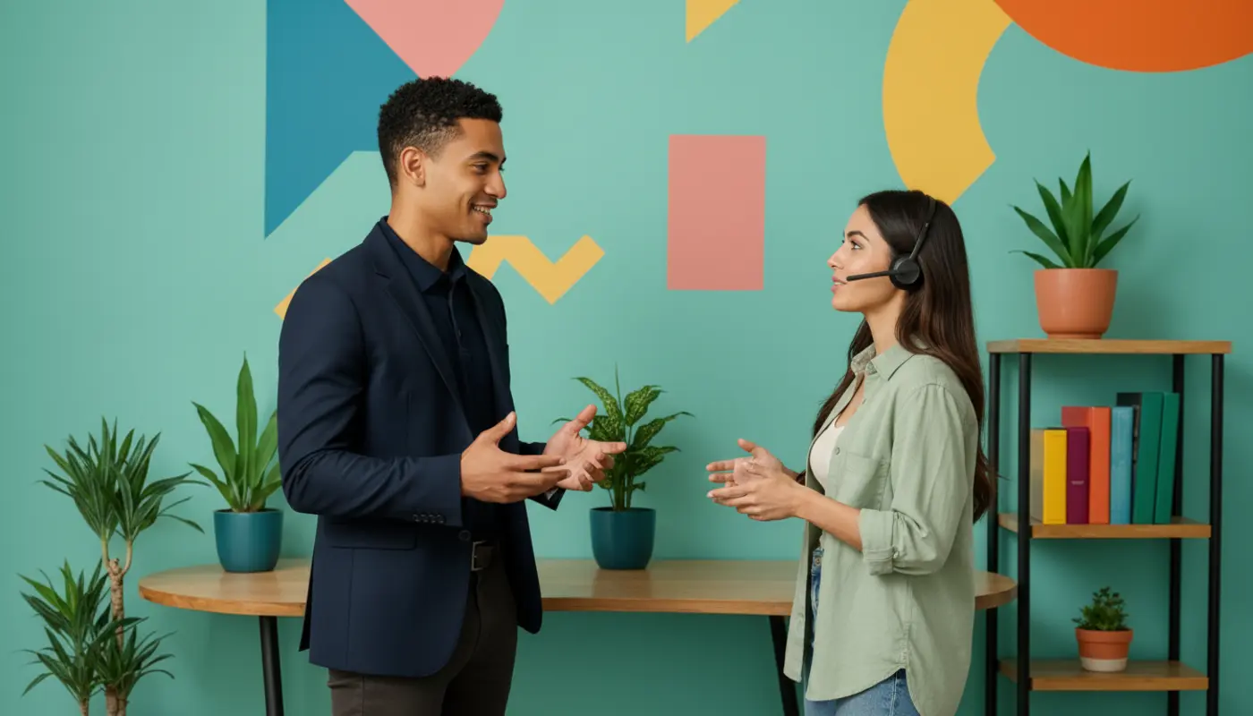 Modern cloud VoIP phone system dashboard for UK business