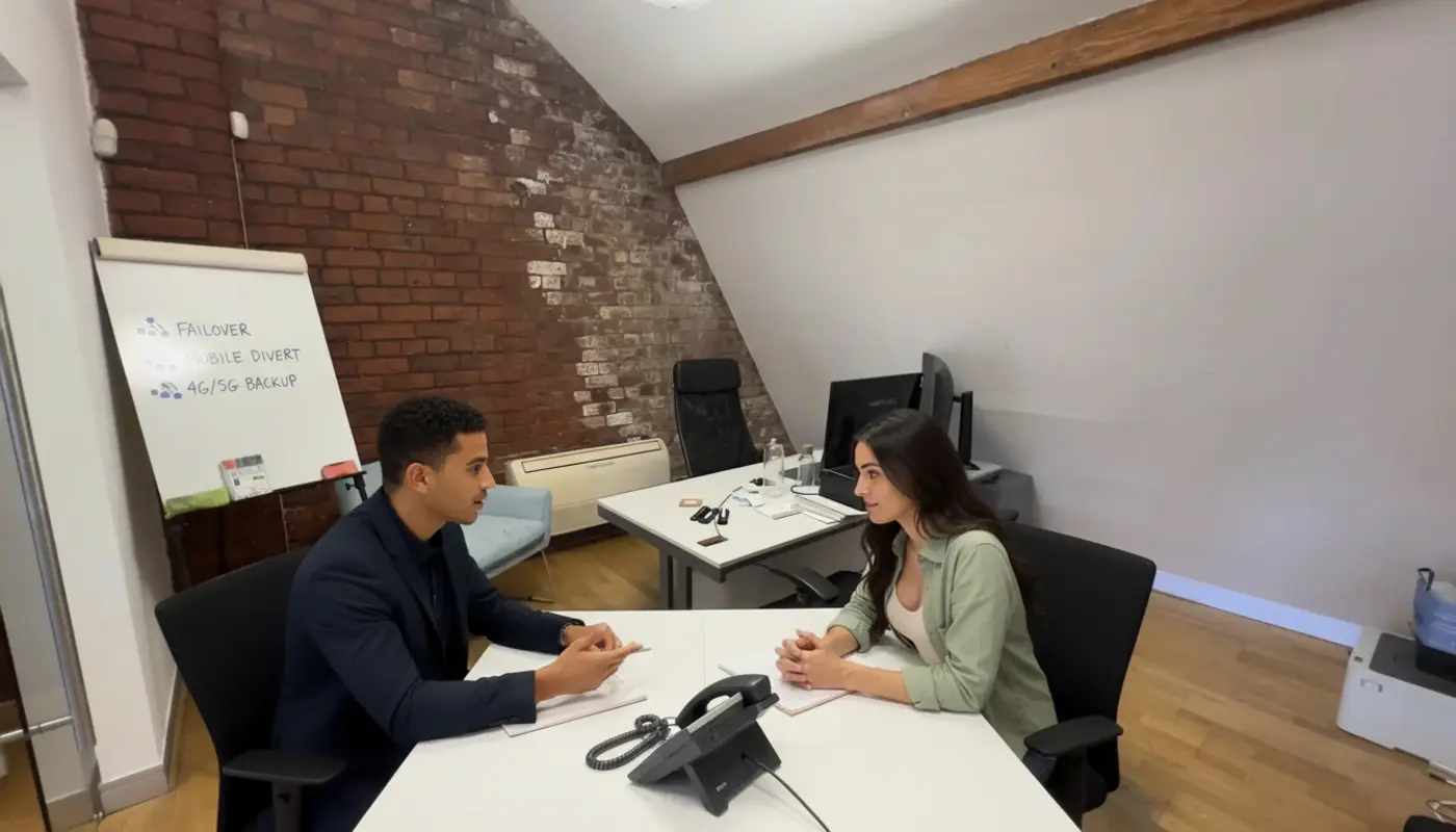 Business VoIP failover diagram