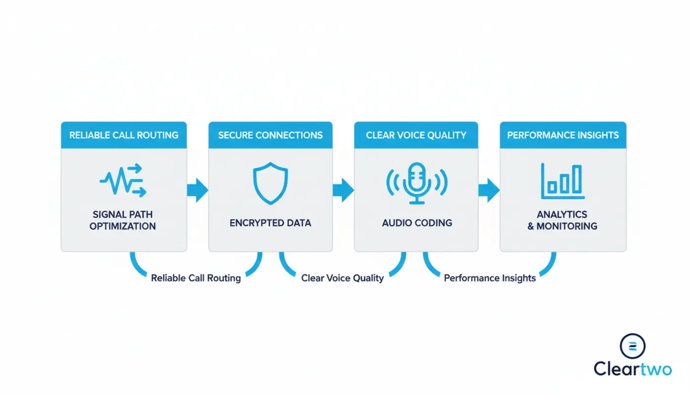 Cloud based auto attendant call routing diagram