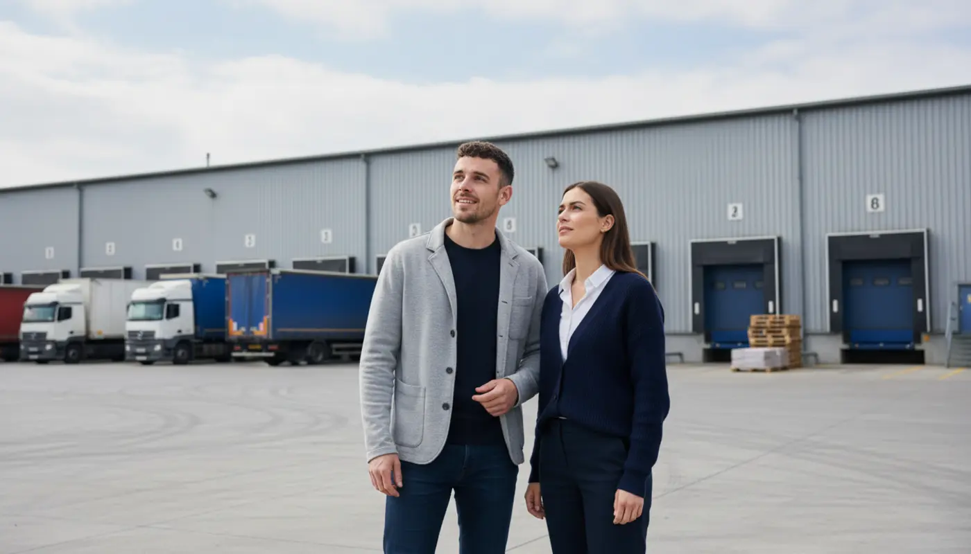 Digital signage screens in a UK workplace showing live operational updates and team performance dashboards