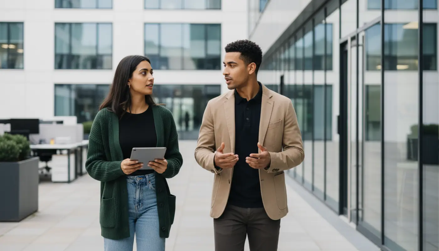 Secure transfer of emails between two accounts on a laptop screen