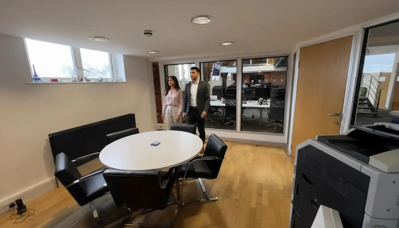 Photoshop Generative Fill tool showing selected area with AI generated background options