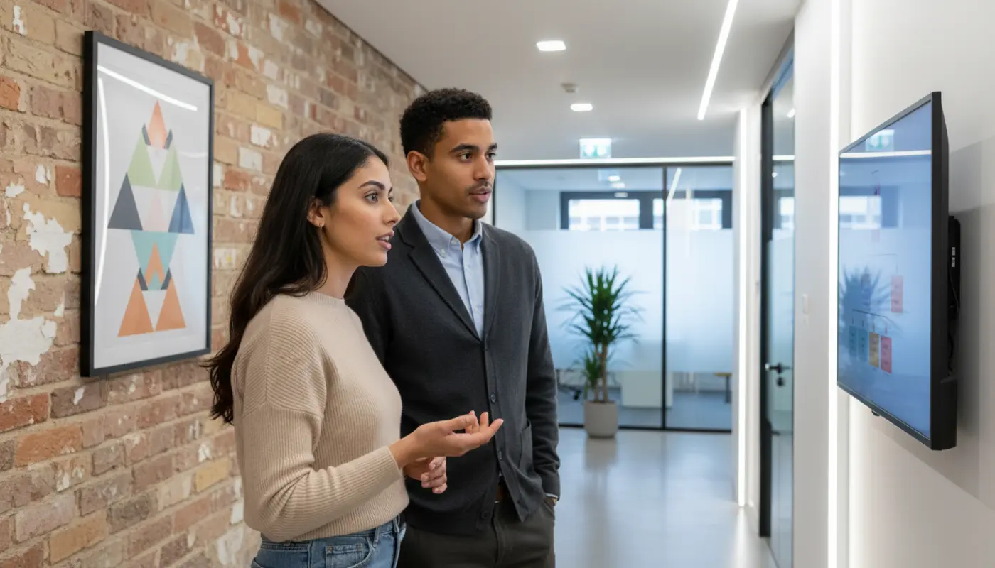 UK consumer scrolling social media feed on smartphone showing fast moving ads and content