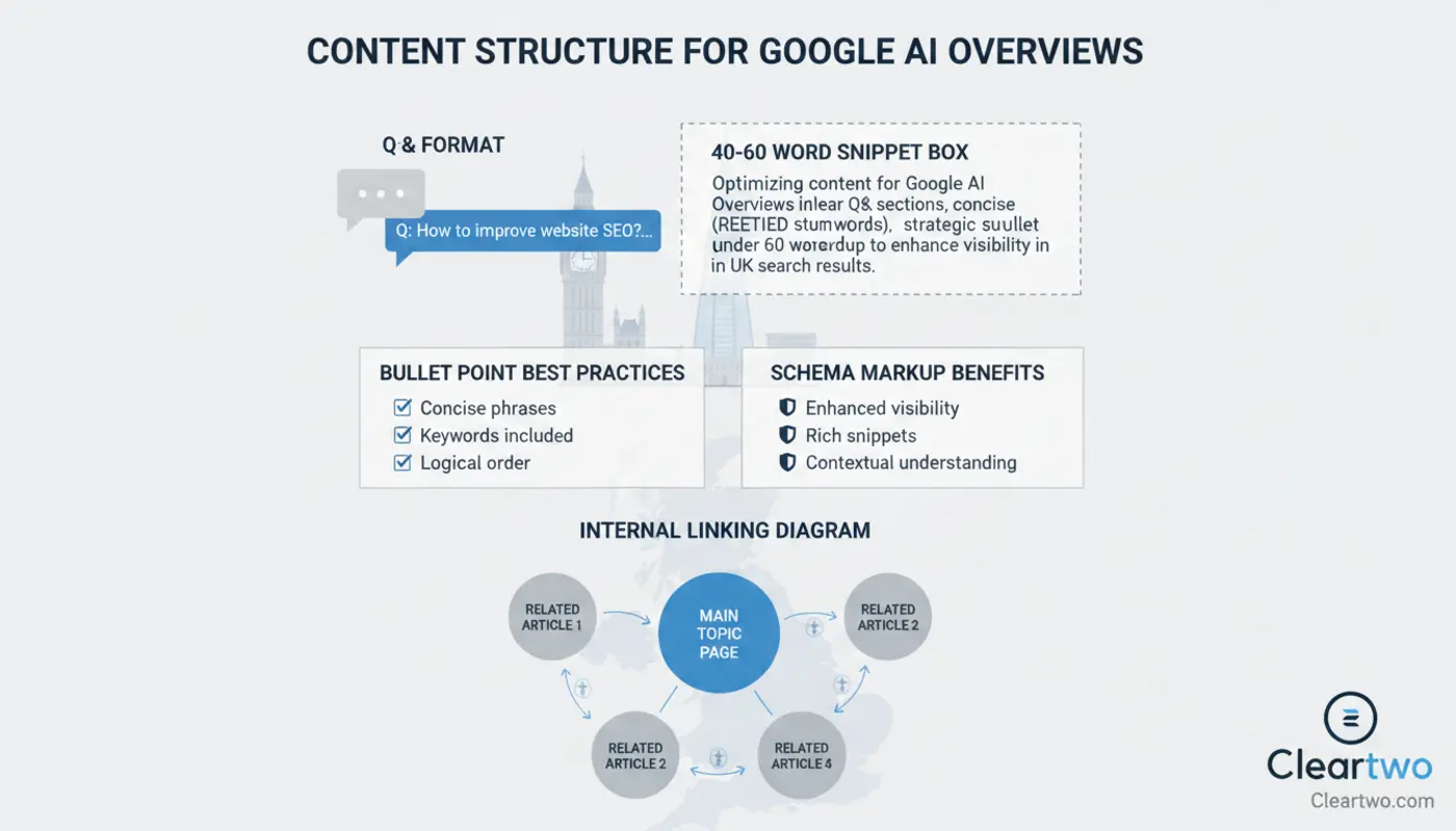 Google search results page showing an AI Overview summary above organic listings