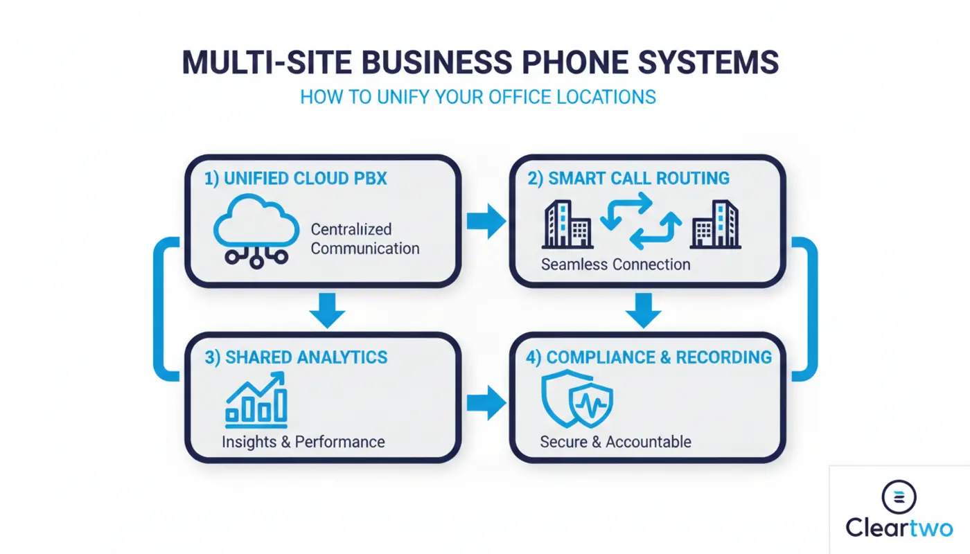 Unified call routing across multiple UK office locations