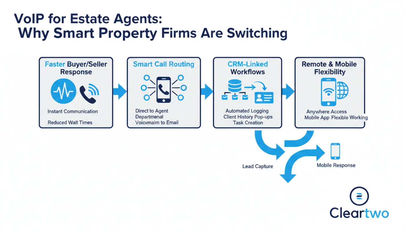 Estate agent answering call via Microsoft Teams phone